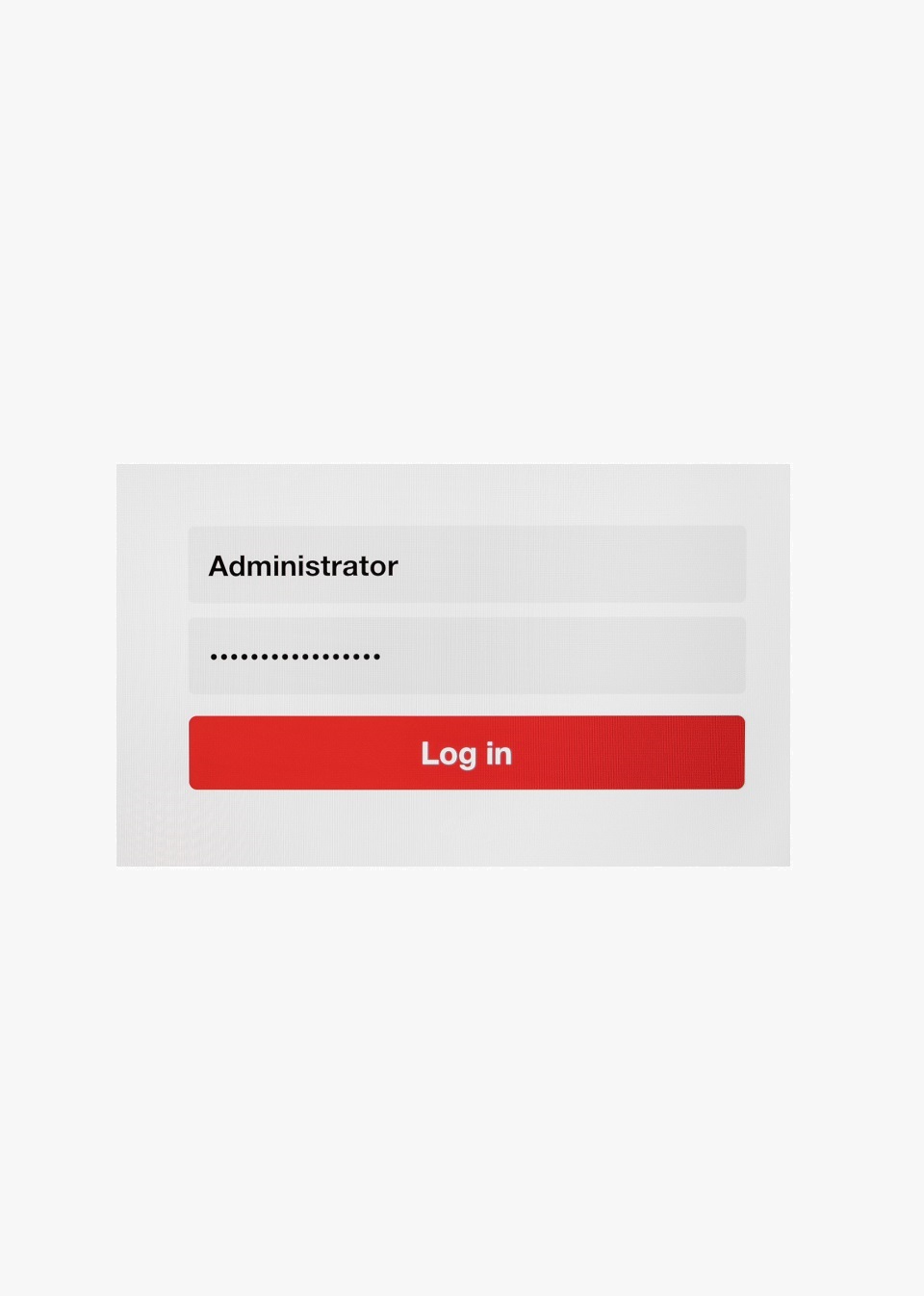 Administrator Logon
