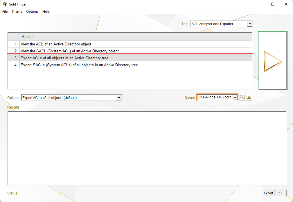 Export Active Directory ACLs