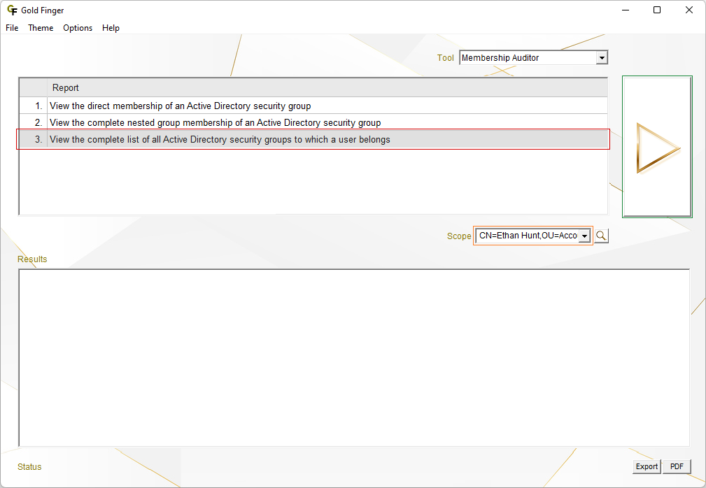 Audit User Memberships