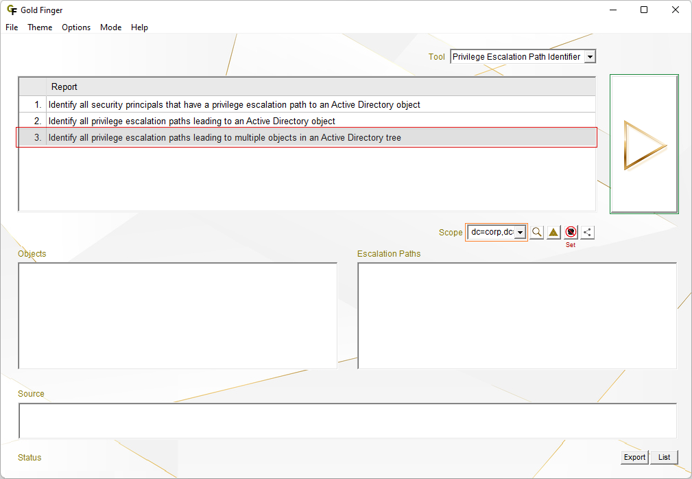 Identifying Privilege Escalation Paths in a Tree