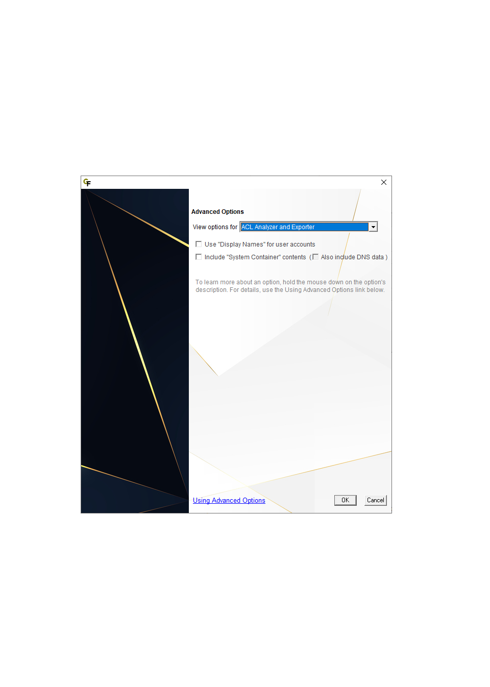 Using Advanced Options