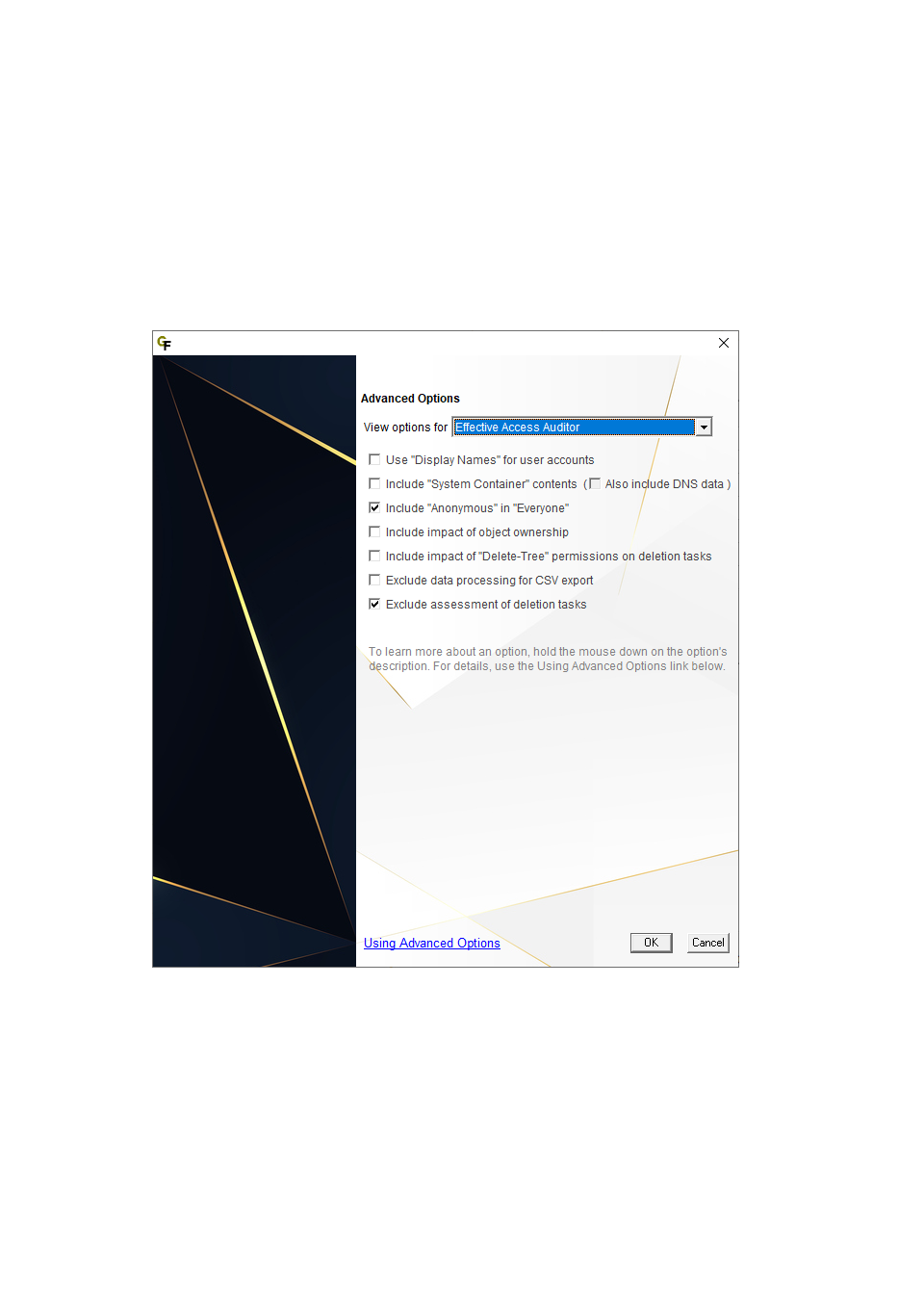 Using Advanced Options