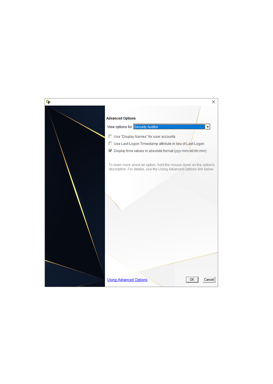 Using Advanced Options