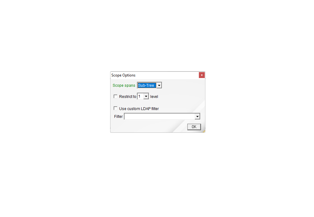 Scope Options